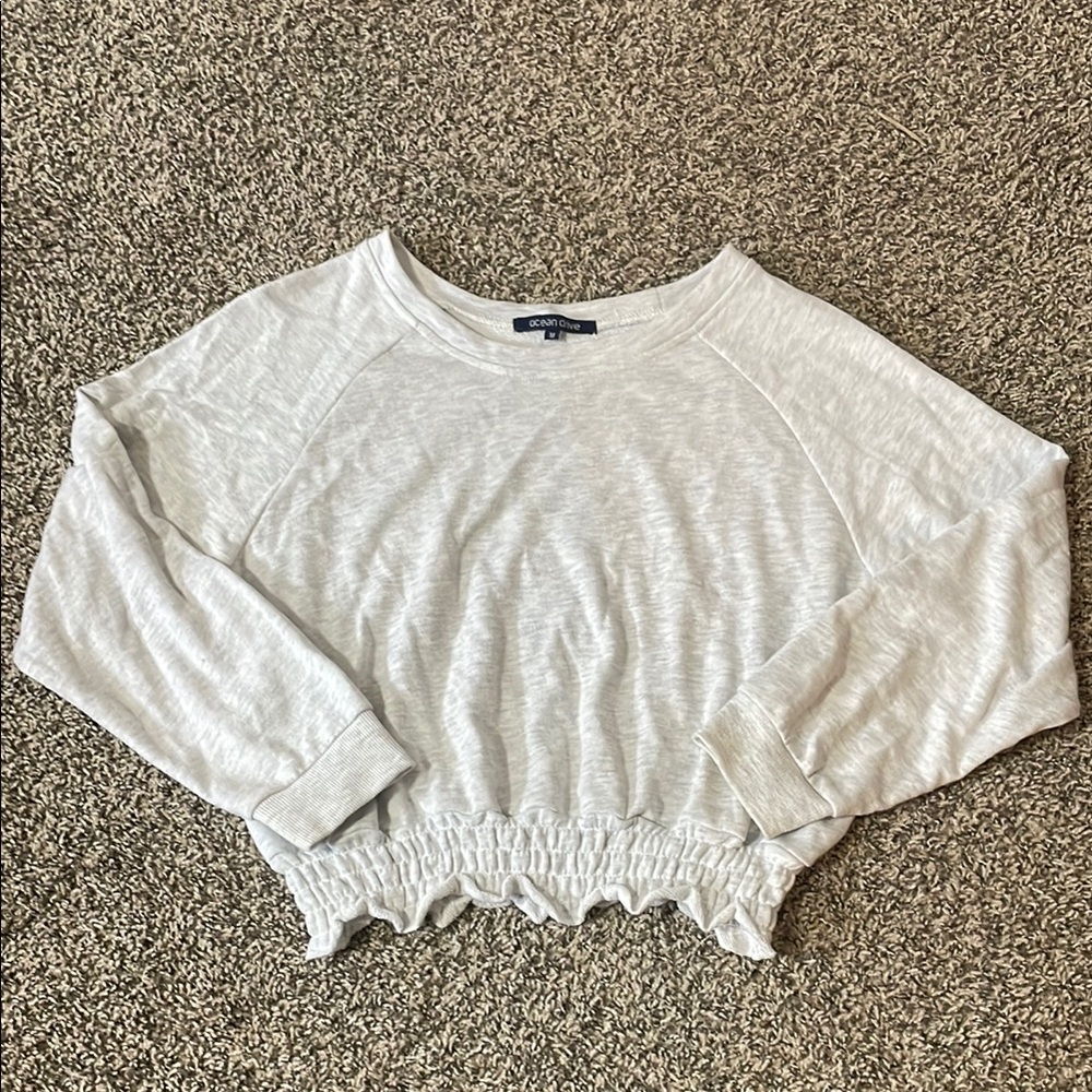 Ocean Drive Light Gray Women's Sweatshirt